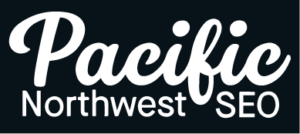 Pacific Northwest SEO logo with a modern design, blue background, and white font